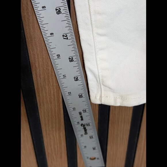 New Paige Jeans 32 Womens White Skyline Skinny Optic Mid Rise Stretch - Picture 5 of 10
